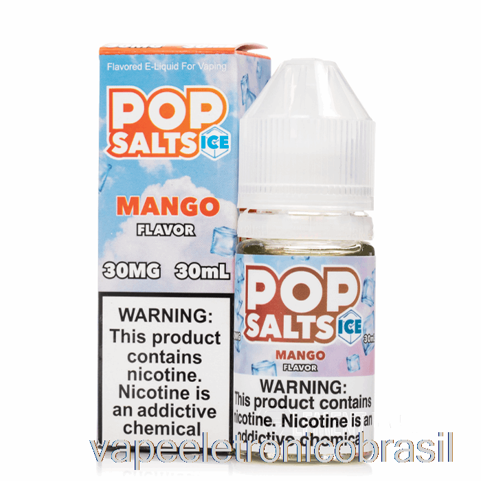 Vape Recarregável Manga De Gelo - Sais Pop - 30ml 30mg